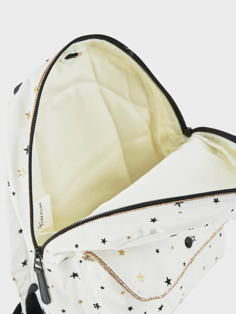 mini backpack black and gold