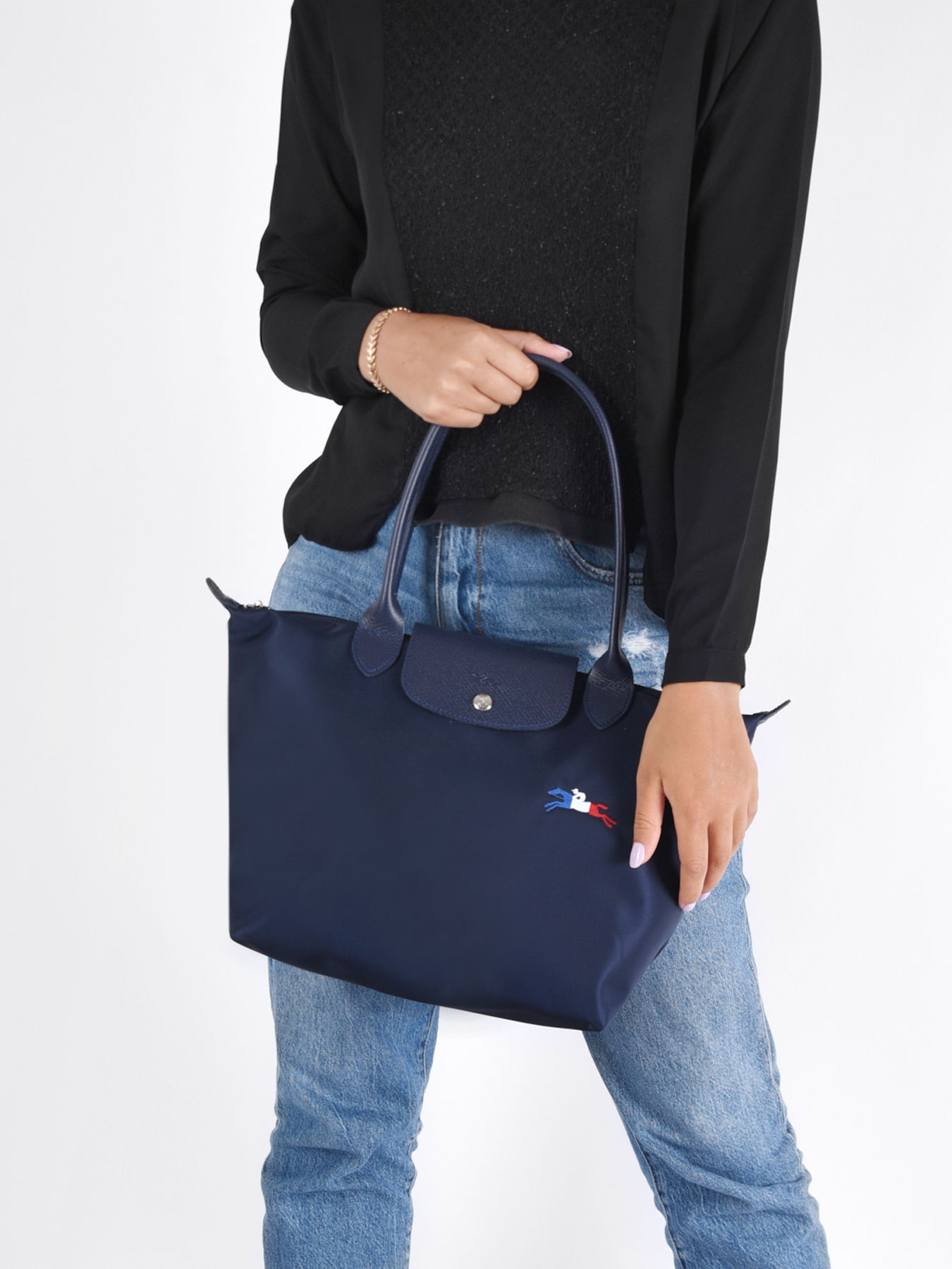 Besaces Longchamp 2605HXG bleu marine en vente au meilleur prix