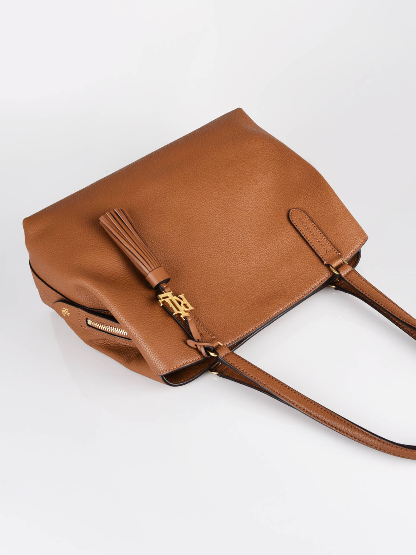 Sac porté épaule Lauren Ralph Lauren QUINN.34 tan en vente au meilleur prix