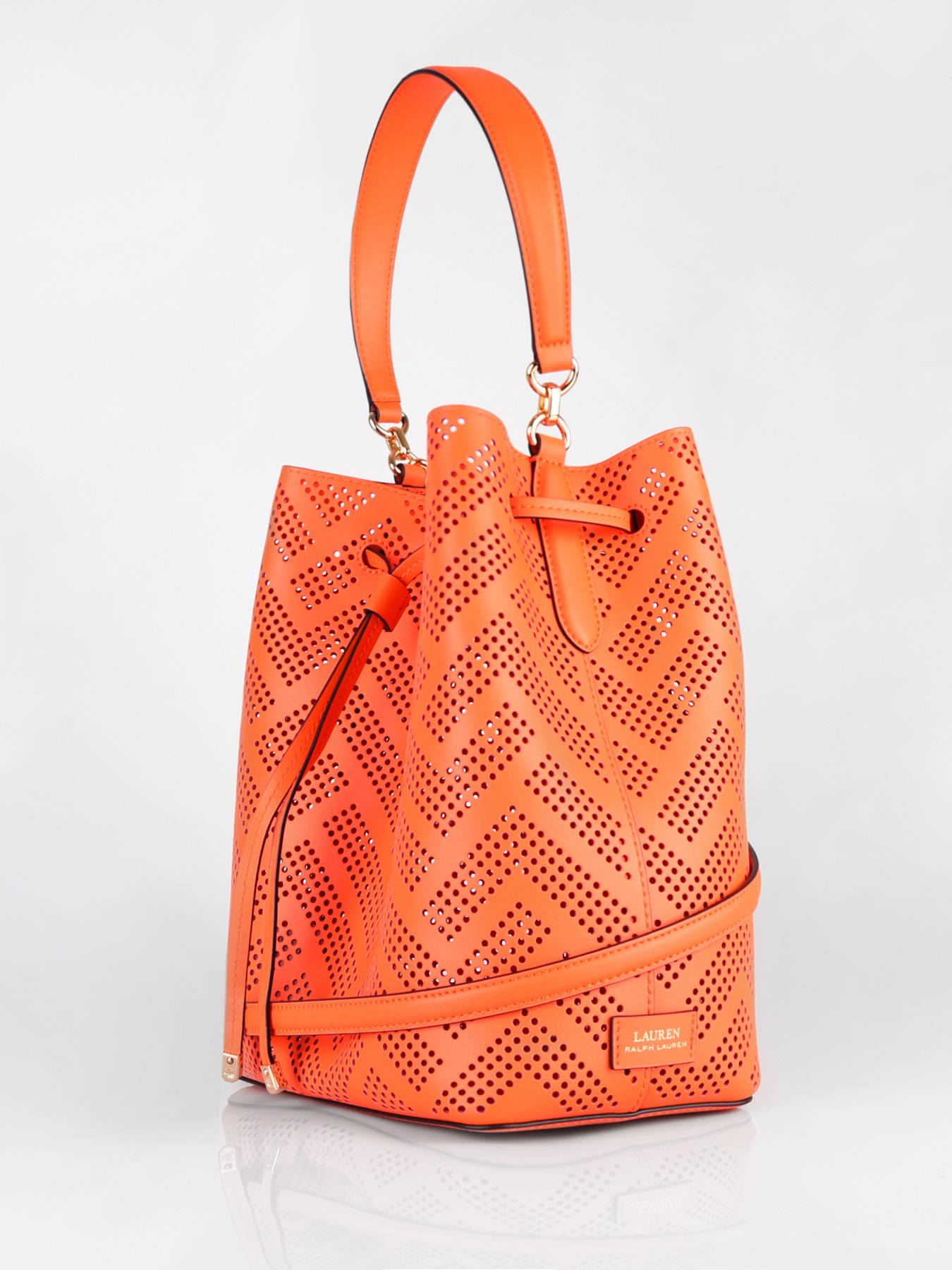 ralph lauren orange handbag