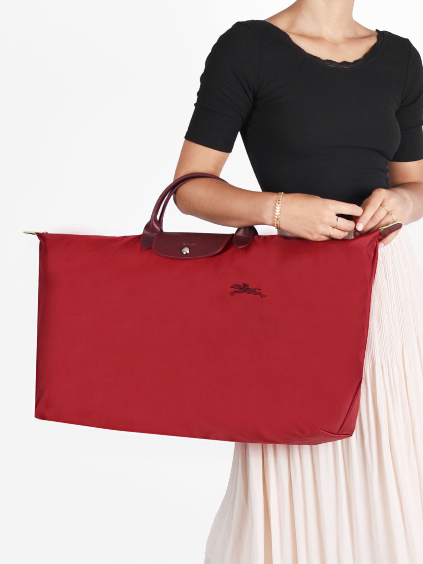 longchamp tote red