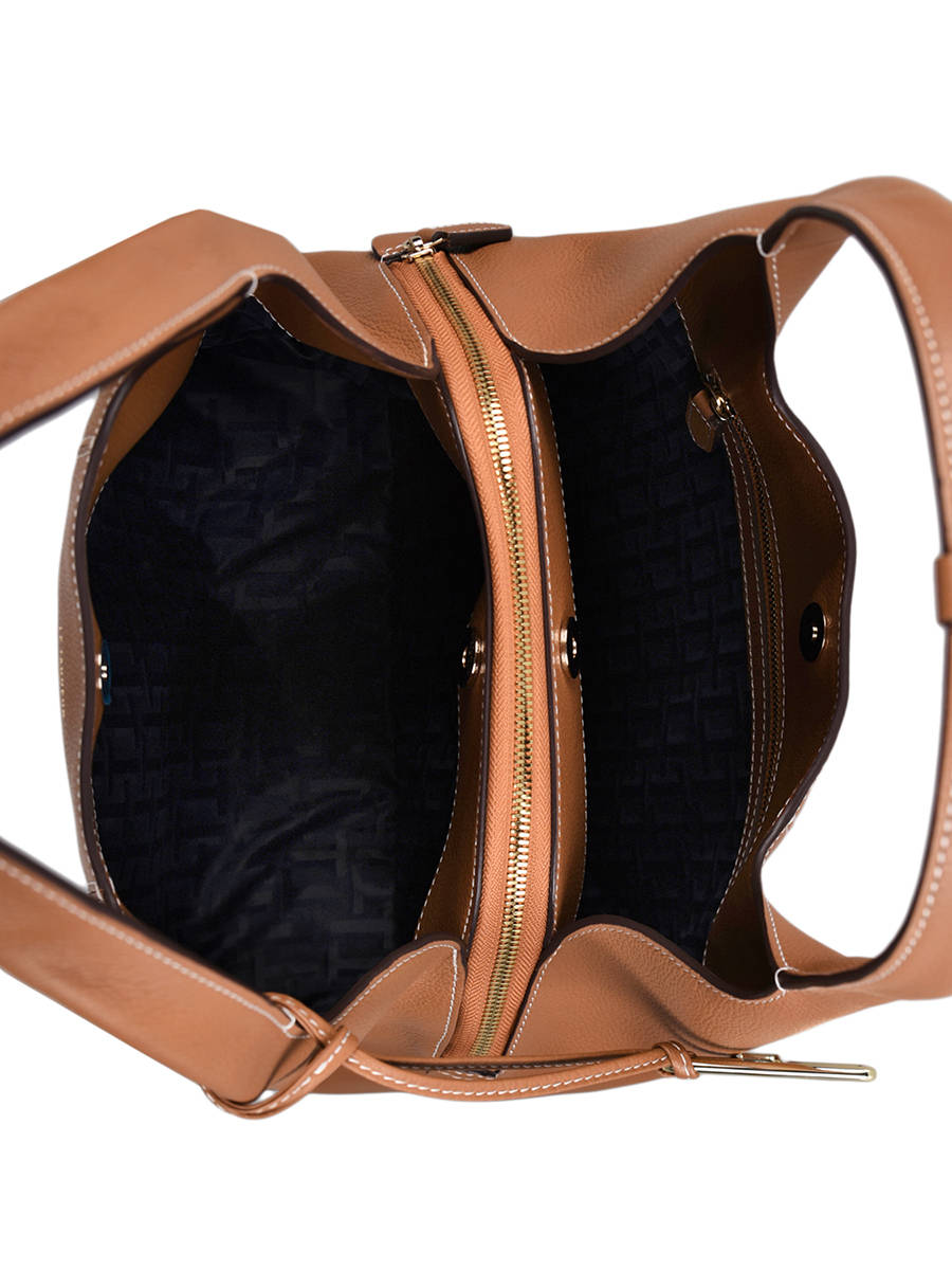 Juliette medium grained leather hobo bag – Le Tanneur