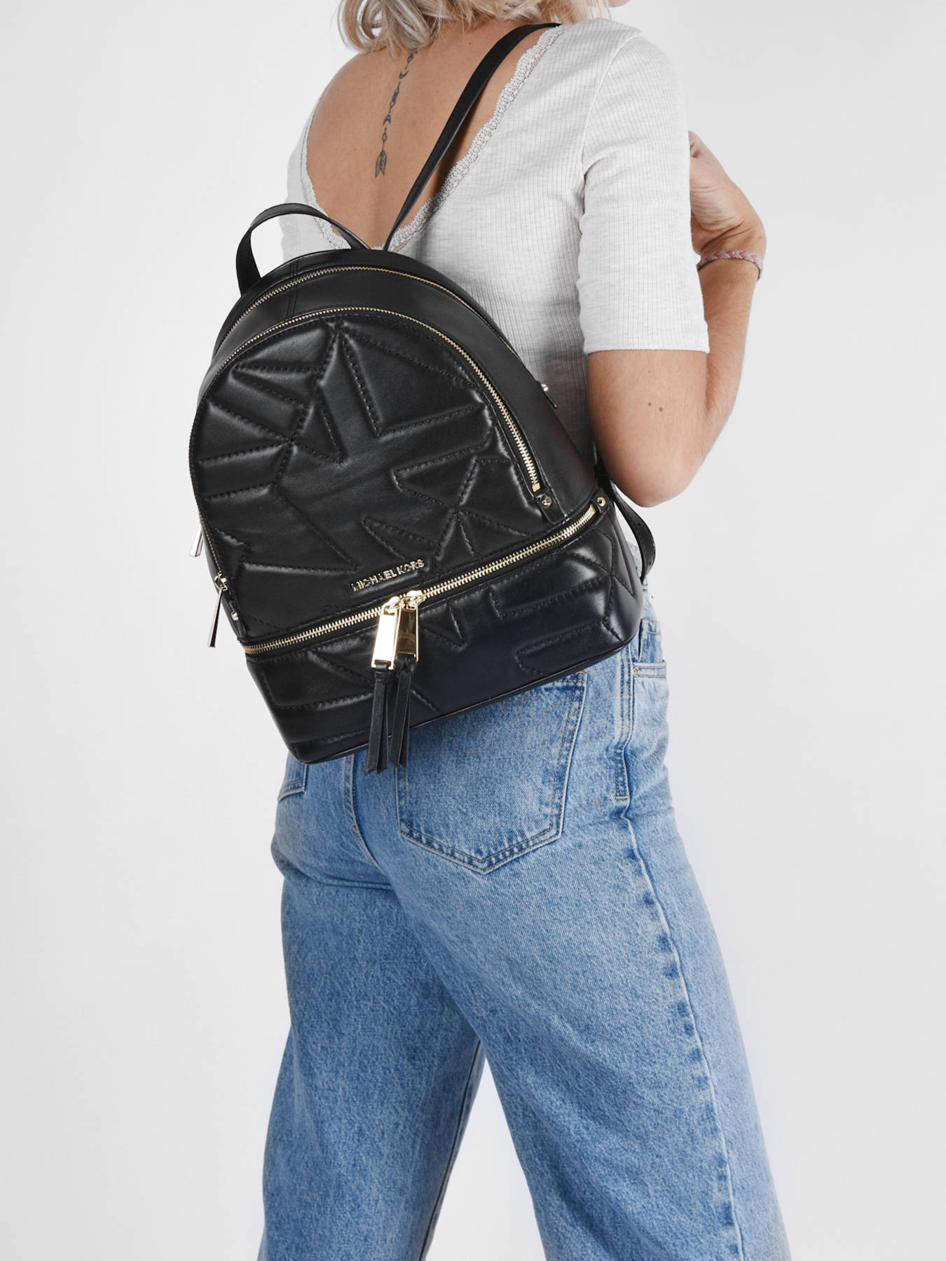 michael kors teal backpack