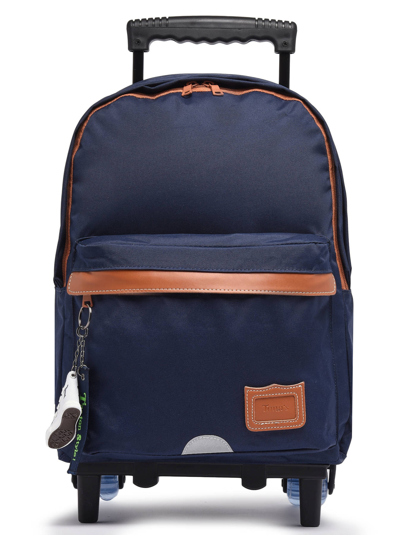 Sac à Dos Roulettes Primaire Garçon – Fast & Furious – Bretelles Réglables, Poignée Télescopique – Noir & Bleu