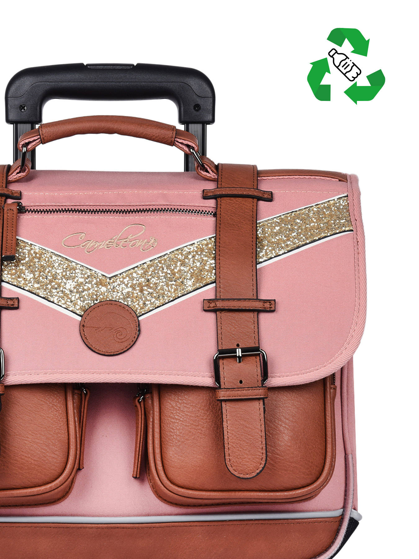 Cartable ?� roulettes Cameleon VIG-CR38 pink shinny en vente au meilleur prix