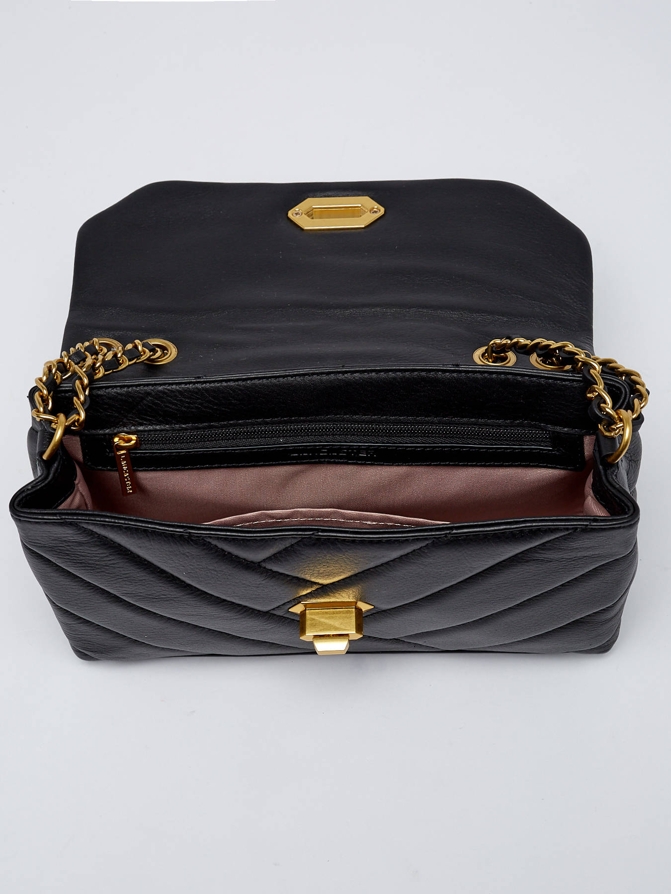 Lancaster Soft Matelassé Sac Pochette M 530-24 Noir