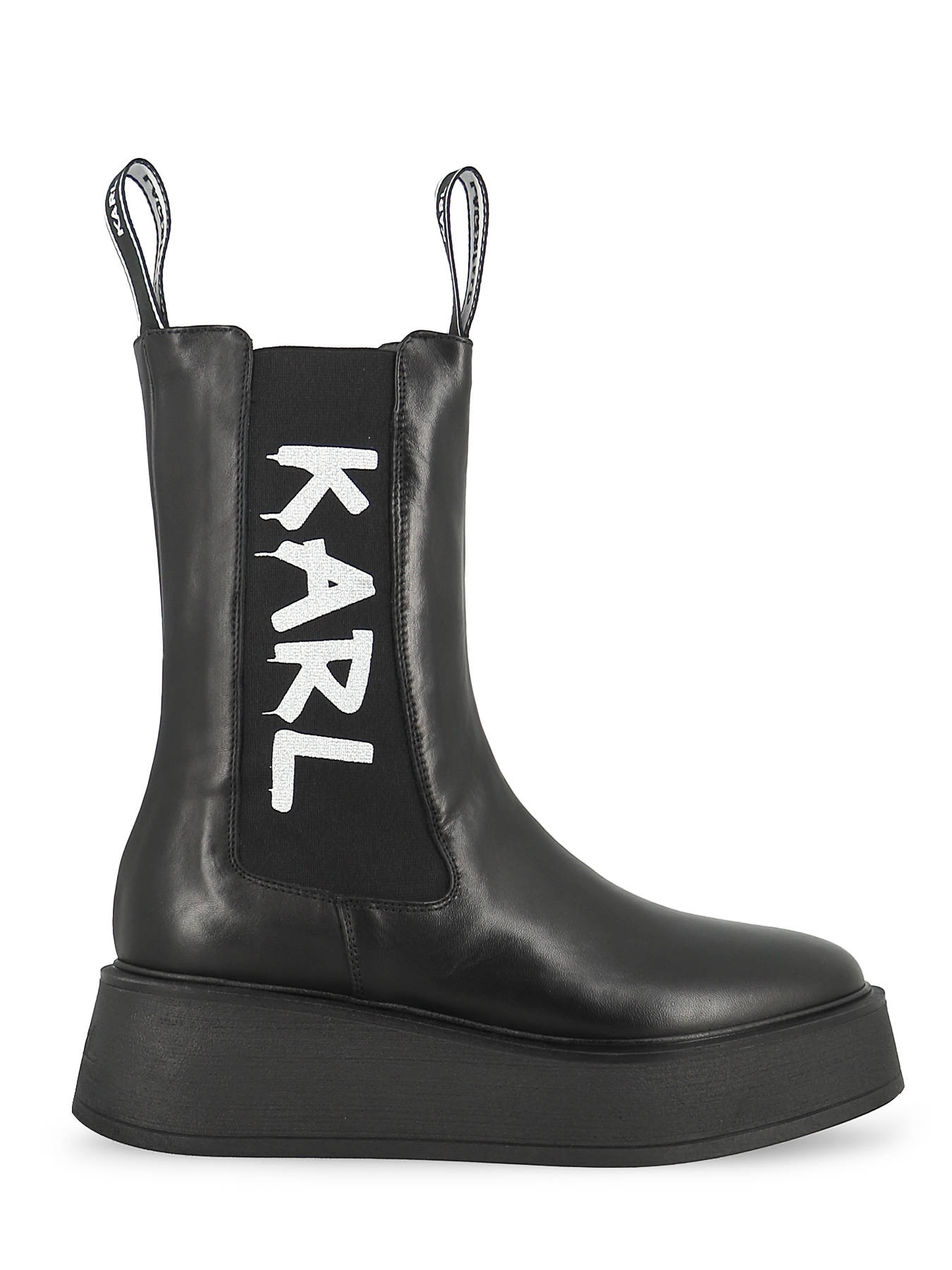 Femme Chaussures Bottes Bottines Bottines Cuir Karl Lagerfeld en coloris Noir 
