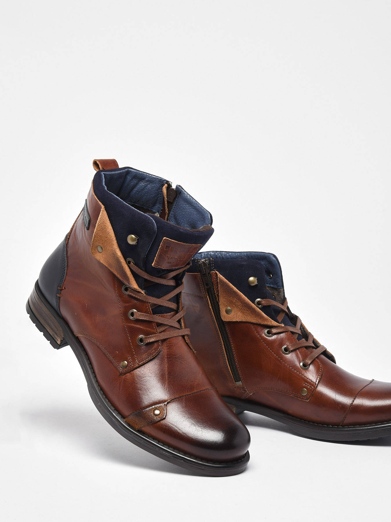 Redskins Bottines Et Boots Boots YEDOS COGNAC MARINE Marron