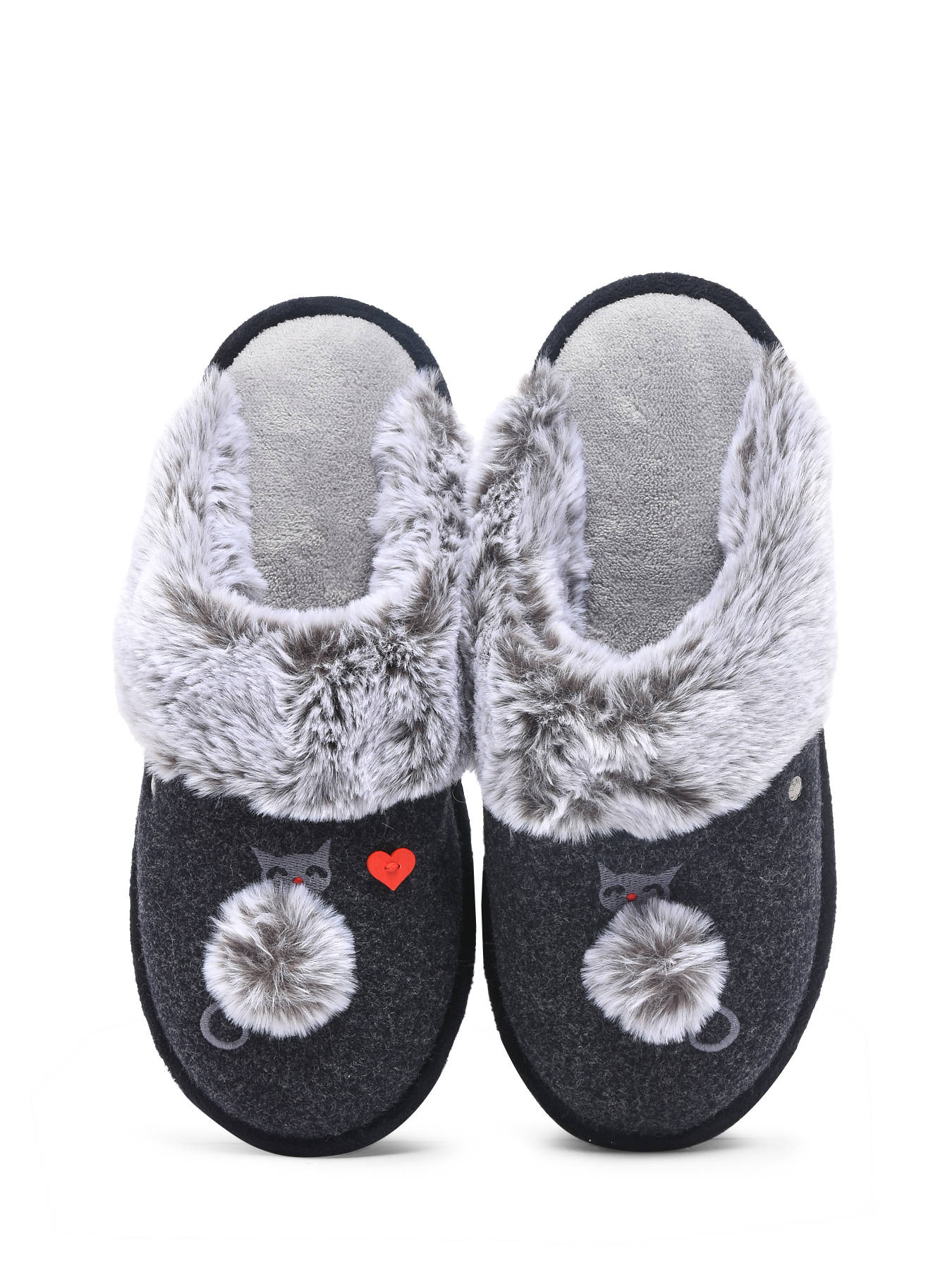Isotoner Slippers Mule plate feutrine - best prices