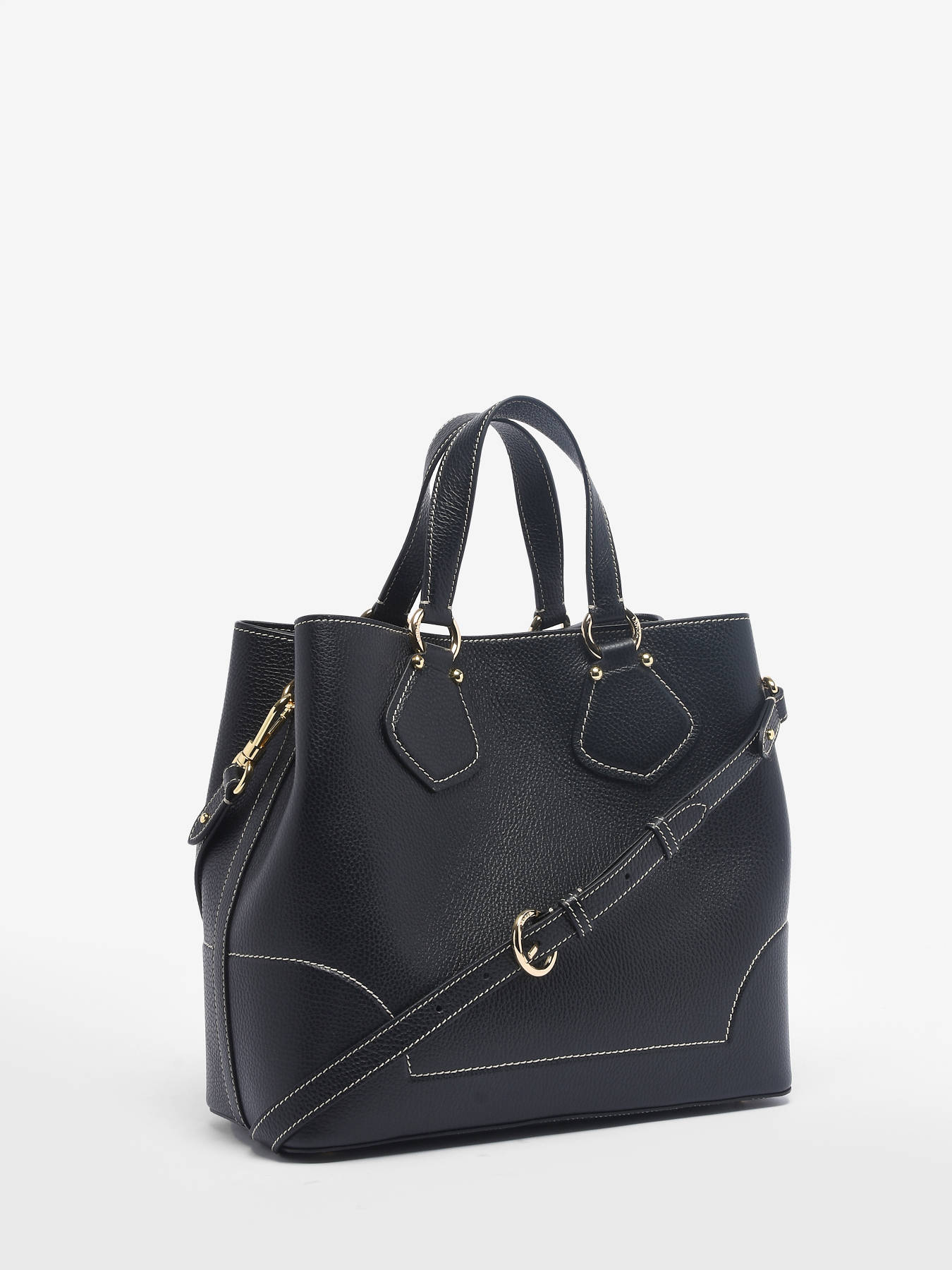 Sac port?� main Lancel CABAS IZY M noir en vente au meilleur prix