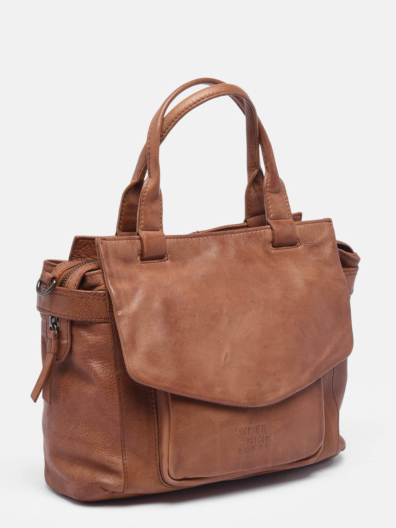 Sac port?� main Basilic Pepper BSMA01 tan en vente au meilleur prix