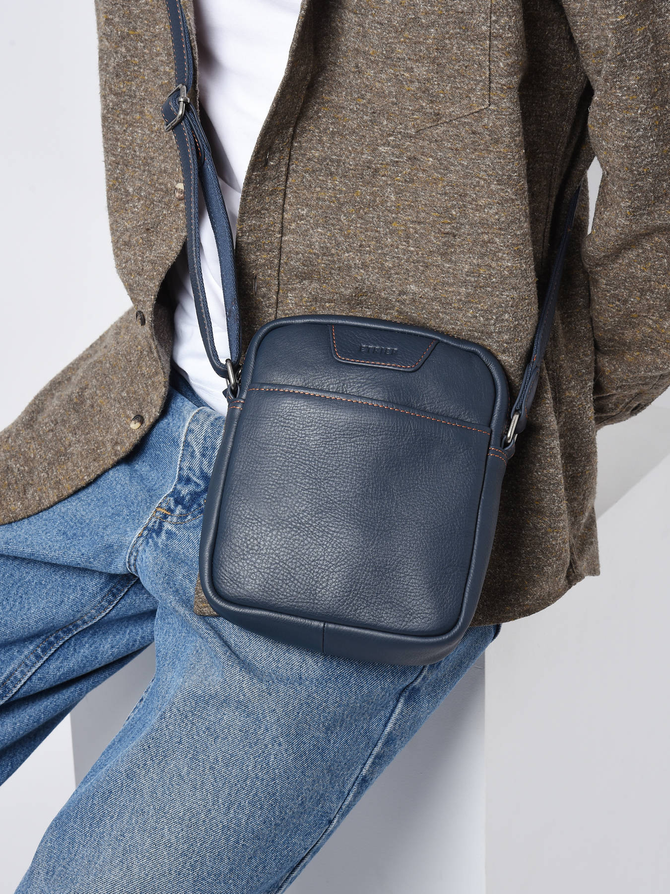 Besace, sac bandoulière Etrier EFOU729M bleu orange en vente au