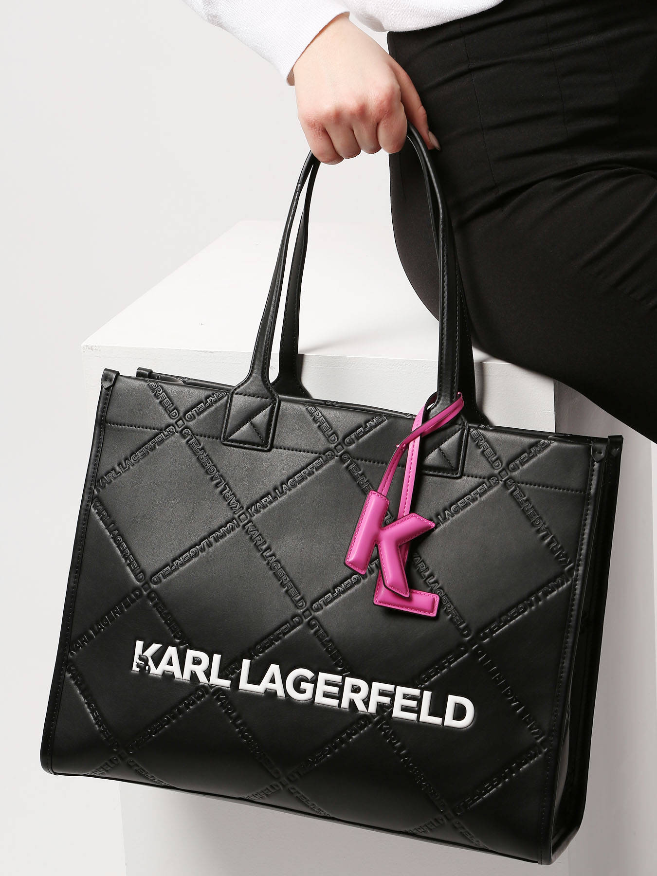 Karl Lagerfeld Shoulder bag EMBOSSED TOTE best prices