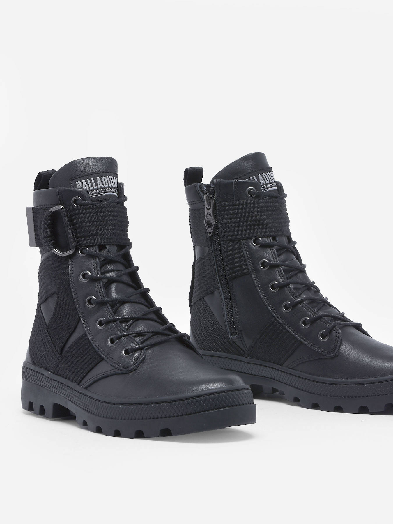 bottines cuir palladium