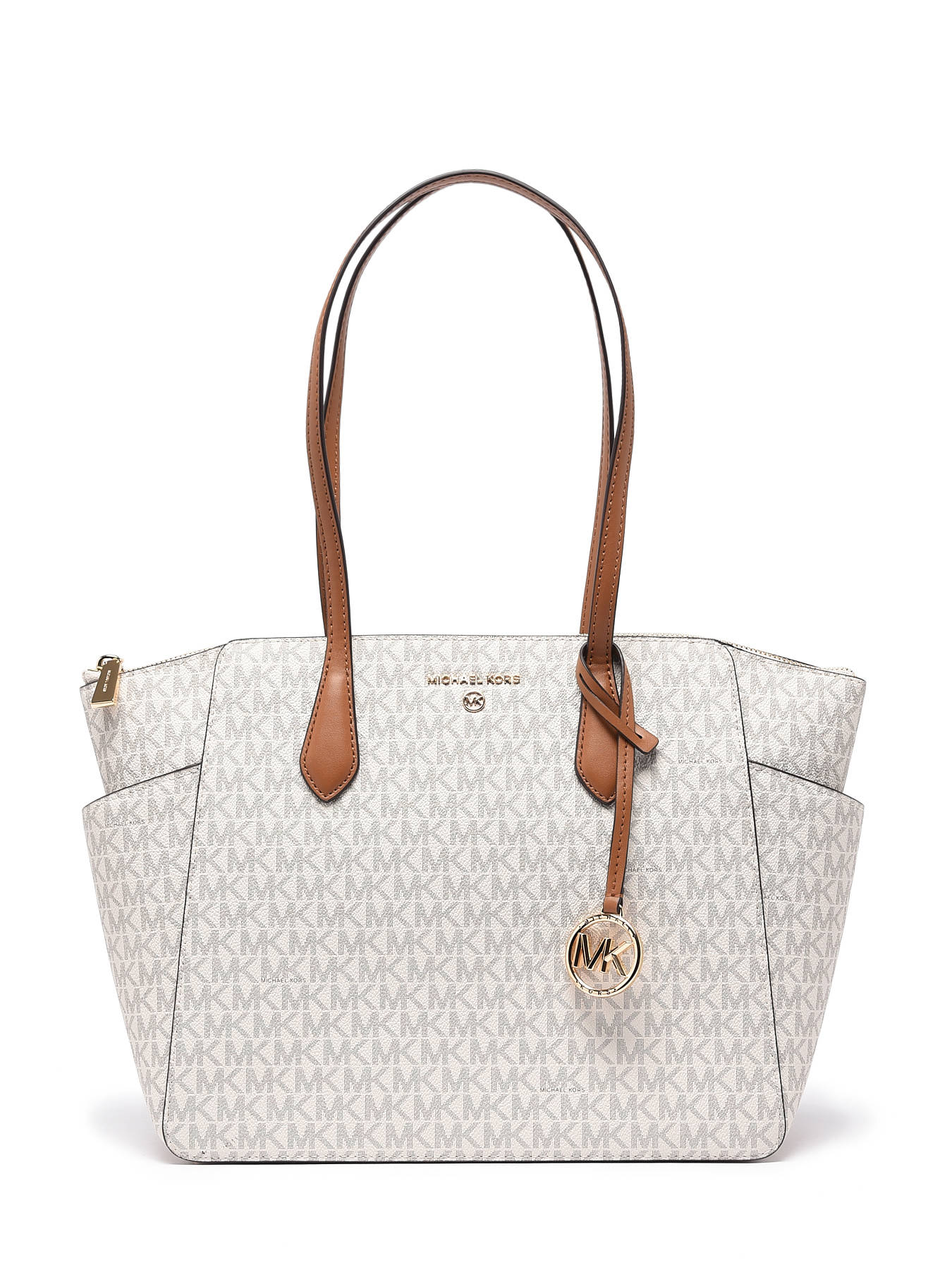 Bedford leather travel bag Michael Kors White in Leather  31482299