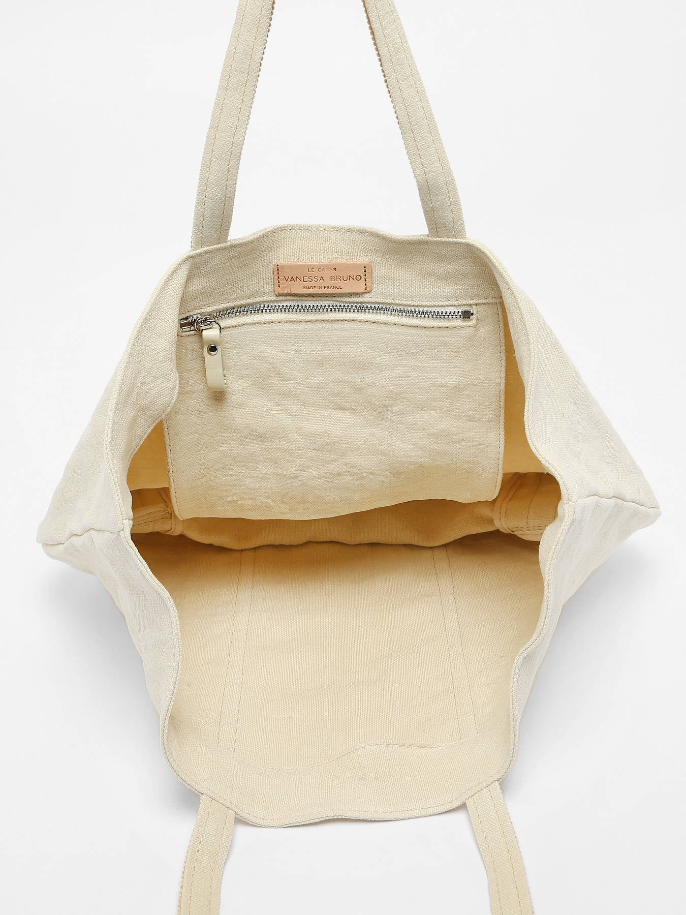 (*ON SALE / Vanessa-Cabas-M / 2mm Wine) Bag Organizer for Medium Linen and  Sequins Cabas Tote Bag