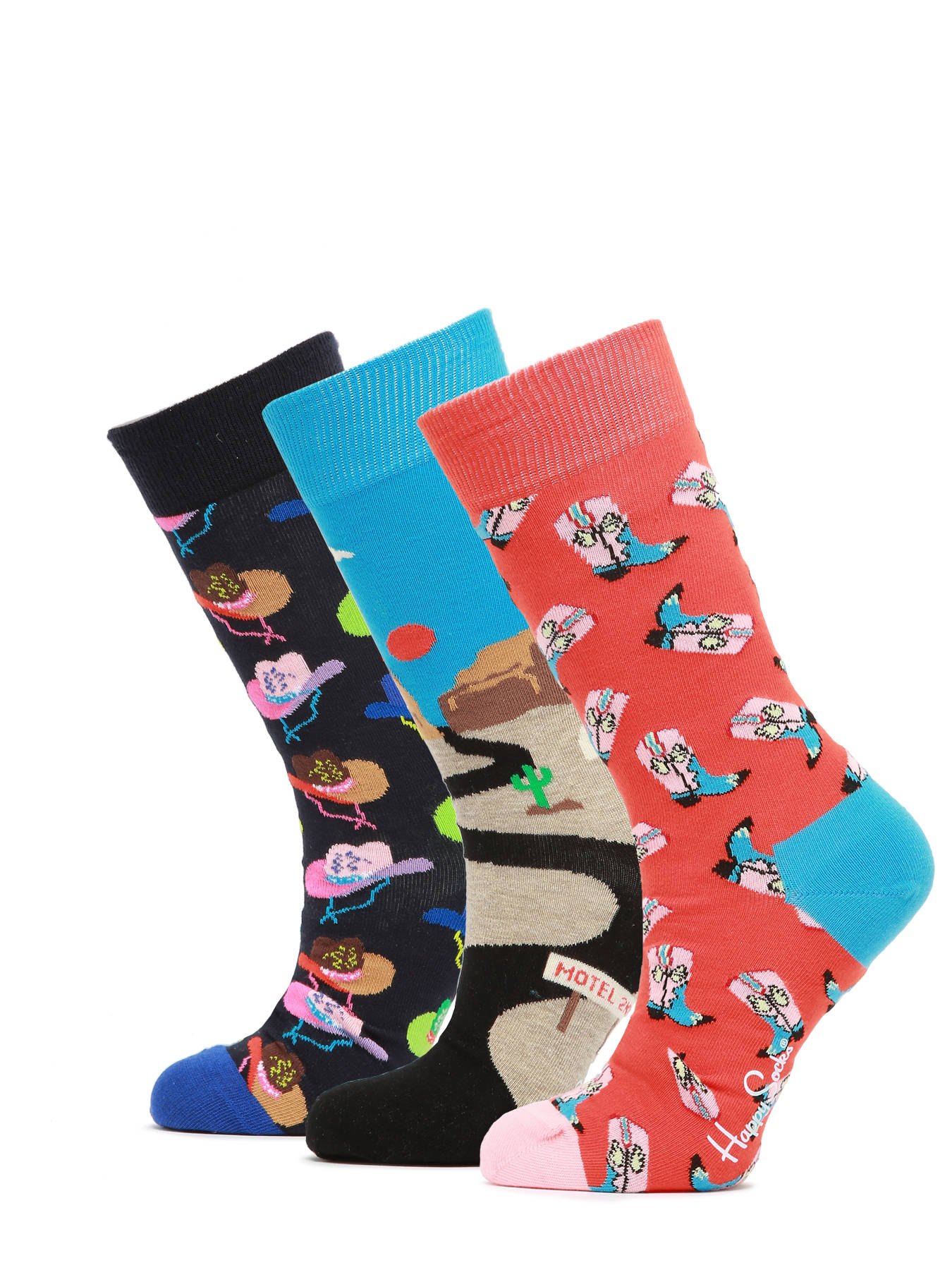 Happy Socks Socks 3-Pack Welcome To.. - best prices