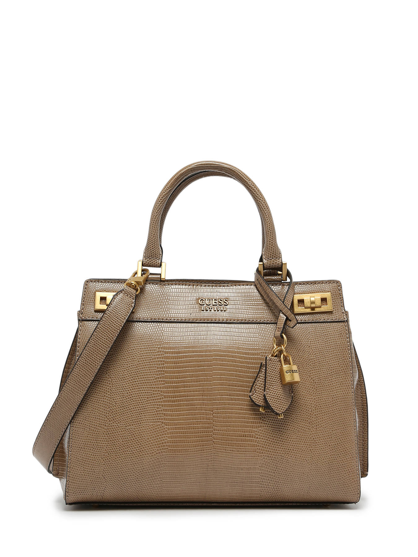 Guess Women's Katey Luxury Satchel Handbag Black
