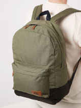 Backpack New Night 1 Compartment Quiksilver Green youth access QYBP3635-vue-porte