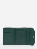 Wallet Leather Lancaster Green paris pm 24-vue-porte