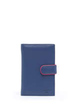 Wallet Leather Hexagona Blue multico 227431
