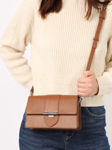 Crossbody Bag Paris Ily Leather Lancaster Brown paris ily 12-vue-porte