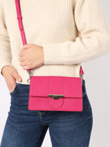 Crossbody Bag Paris Ily Leather Lancaster Pink paris ily 12-vue-porte