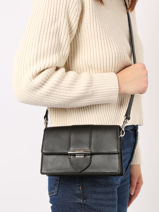 Crossbody Bag Paris Ily Leather Lancaster Black paris ily 12-vue-porte