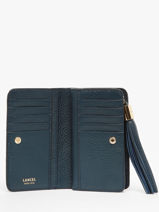 Portefeuille Compact Premier Flirt Cuir Lancel Bleu premier flirt A11136-vue-porte