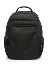1 Compartment Backpack With 15" Laptop Sleeve Hexagona Black partner 749029
