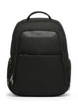2 Compartment Messenger Bag With 16" Laptop Sleeve Hexagona Black partner 749786-vue-porte