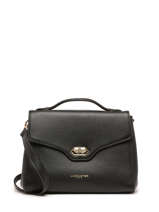 Shoulder Bag Milano Cosmos Leather Lancaster Black milano cosmos 55