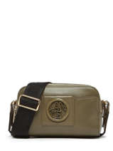 Leather Roxane Camera Bag Lancel Green roxane A12070