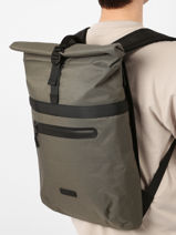 1 Compartment Backpack With 16" Laptop Sleeve Ucon acrobatics Green backpack NIKLASST-vue-porte