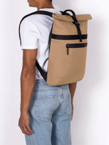 Sac à Dos 1 Compartiment + Pc 16" Ucon acrobatics Marron backpack NIKLAS-vue-porte