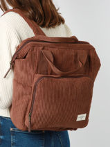 1 Compartment  Backpack Roxy Brown back to school RJBP4652-vue-porte