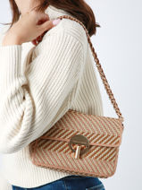 Sac Bandouli�re Moon Vanessa bruno Bleu moon 7V40533-vue-porte