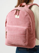 1 Compartment  Backpack Roxy Pink back to school RJBP4653-vue-porte