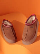 Platform Slippers Tass In Leather Ugg Brown women 1122553