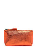 Pouch Leather Milano Orange nine NI22114N