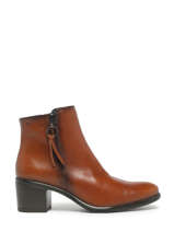Heeled Boots Lexi In Leather Dorking Brown accessoires D8606
