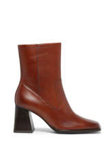 Heeled Boots In Leather Tamaris Brown women 41