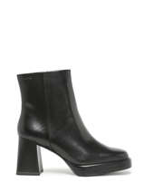 Heeled Boots In Leather Tamaris Black accessoires 41