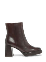 Heeled Boots In Leather Tamaris Brown women 41