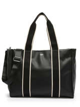 A4 Size Shoulder Bag New Grain Miniprix Black wt new grained F6946