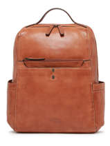 2-compartment  Backpack  With 15" Laptop Sleeve Basilic pepper Brown traveler BTRA10