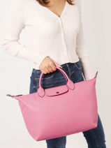 Longchamp Le pliage xtra Handbag Pink-vue-porte