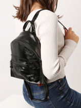 Leather Nine Backpack Milano Black nine NI23066-vue-porte