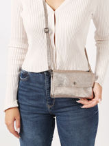 Crossbody Bag Nine Leather Milano Gold nine NI23067-vue-porte