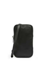 Leather Emile Phone Case Le tanneur Black emile TMIL3B40